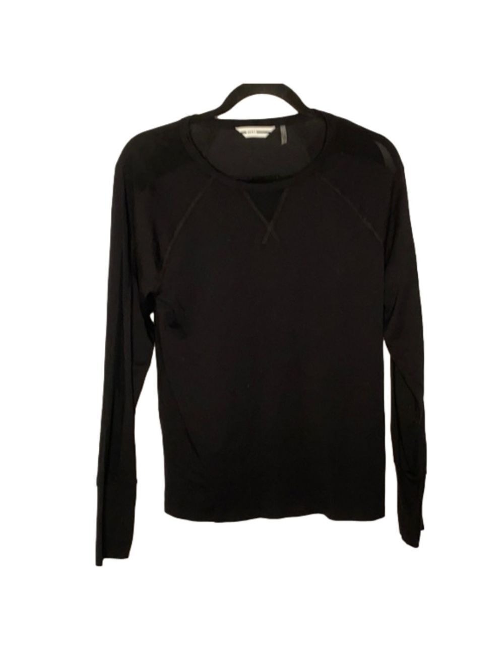 DKNY Sport Knit Long Sleeve Logo Tee NWOT
